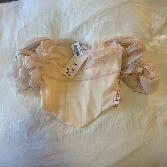 Tan Oh Polly Corset Top - Picture 2 of 3